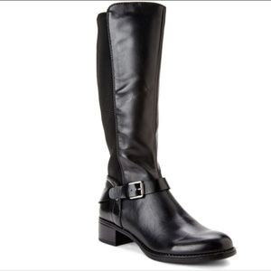 Franco Sarto Black cordon riding boots size 7